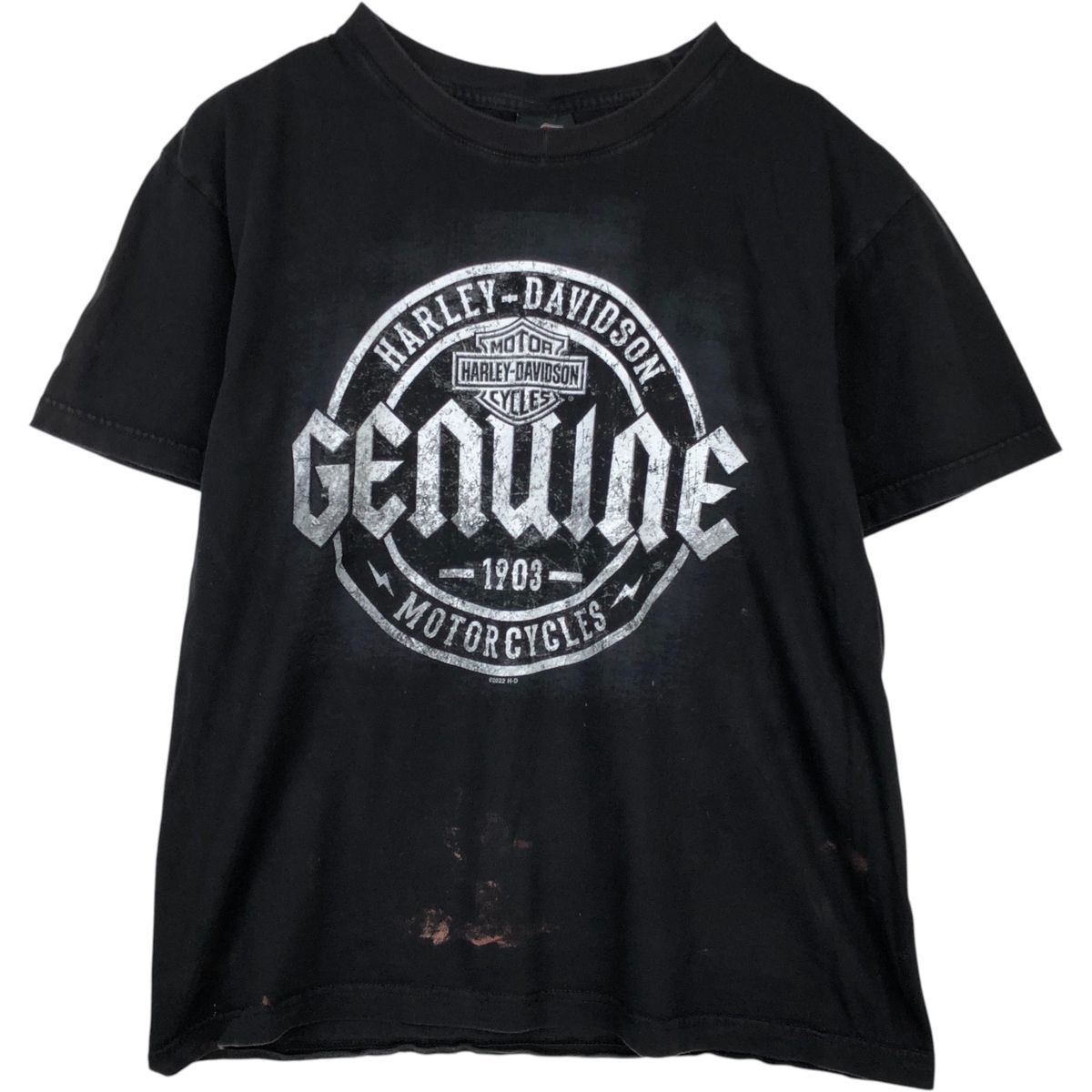 古着 ハーレーダビッドソン Harley-Davidson モーターサイクル バイクTシャツ USA製 メンズL相当/eaa648531