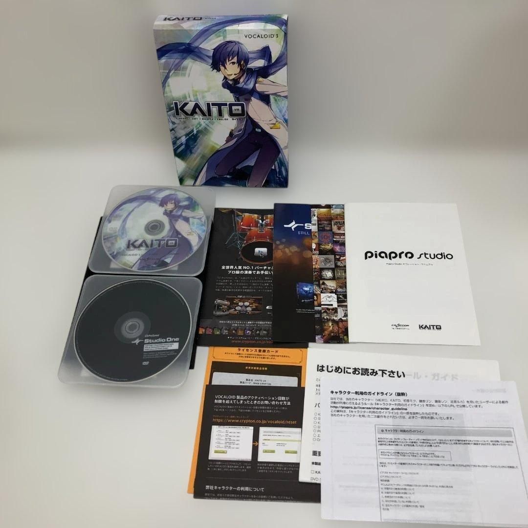 KAITO V3 VOCALOID3 CRYPTON 正規パッケージ版 Studio One Artist Piapro Edition付属 シリアルカード付 DTM 音楽制作ソフト ボーカロイド 260612-6Ｙ