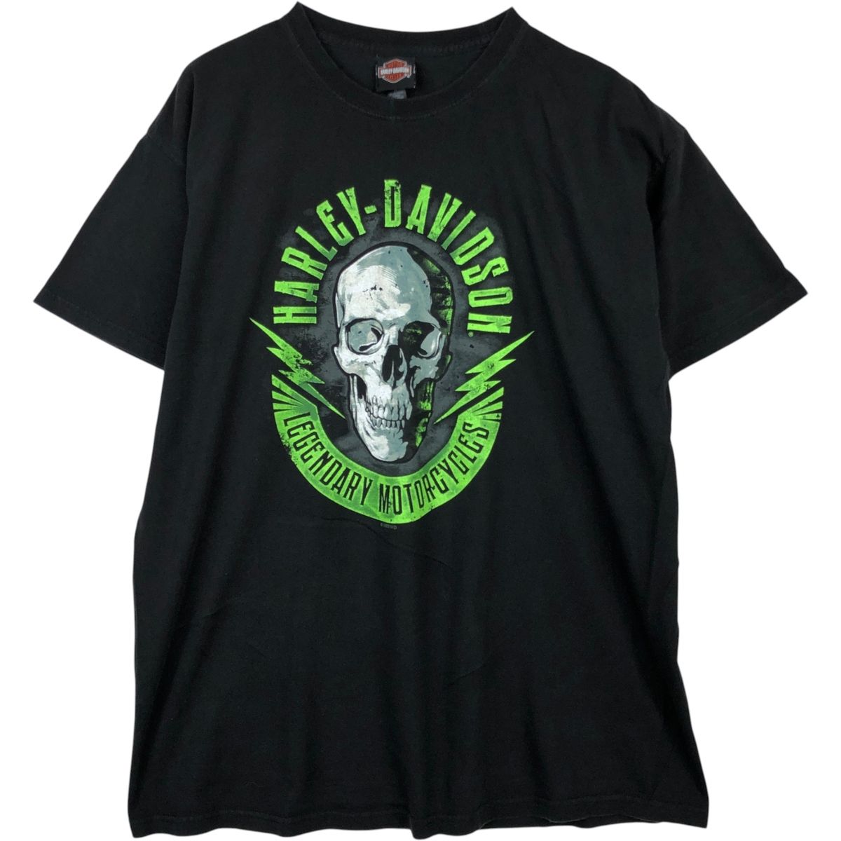 古着 ハーレーダビッドソン Harley-Davidson ドクロ柄 スカル柄 モーターサイクル バイクTシャツ メンズXL相当/eaa648533
