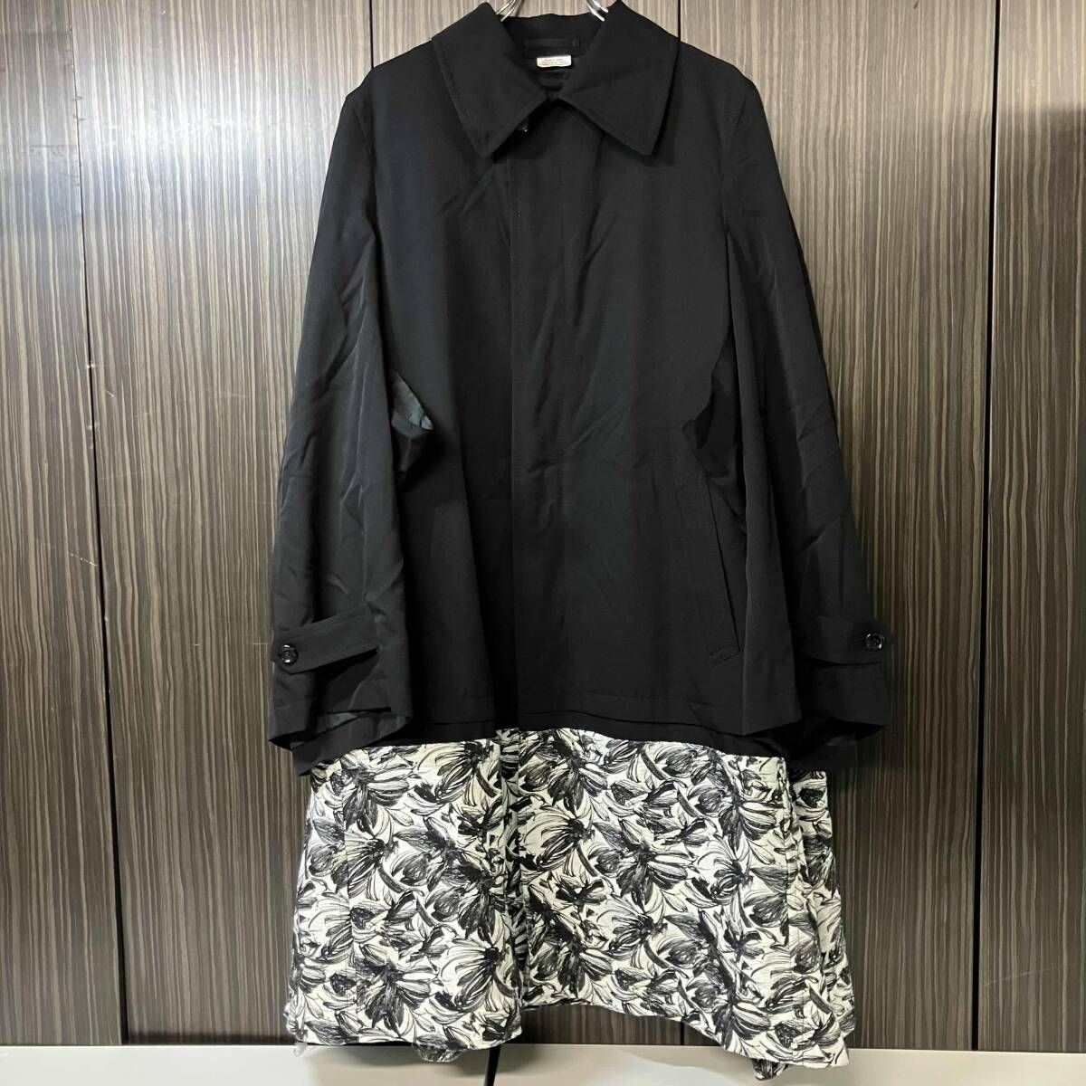 COMME des GARÇONS ドッキングコートM 22SS COMME des GARCONS HOMME PLUS コート ウールギャバドッキング