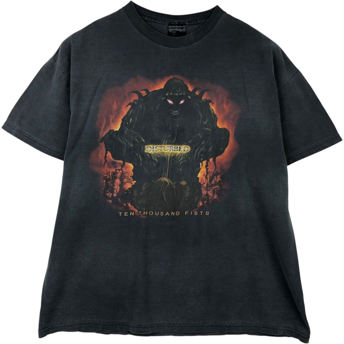 古着 GANT DISTURBED ディスターブド バンドTシャツ バンT メンズXL相当/eaa648423