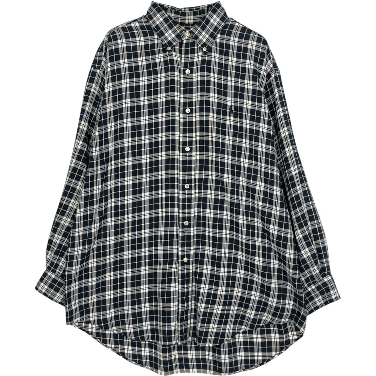 古着 ラルフローレン Ralph Lauren BLAKE 長袖 ボタンダウンチェックシャツ メンズM相当/eaa649265