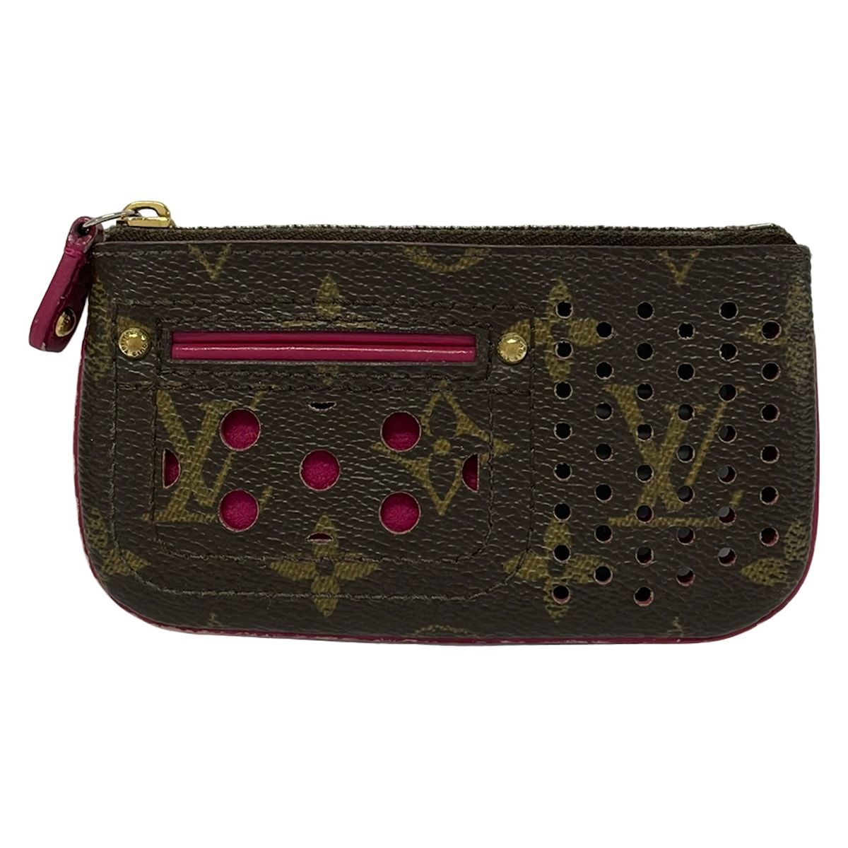 LOUIS VUITTON(ルイヴィトン) コインケース モノグラムペルフォ ポシェットクレ M95223 フューシャ