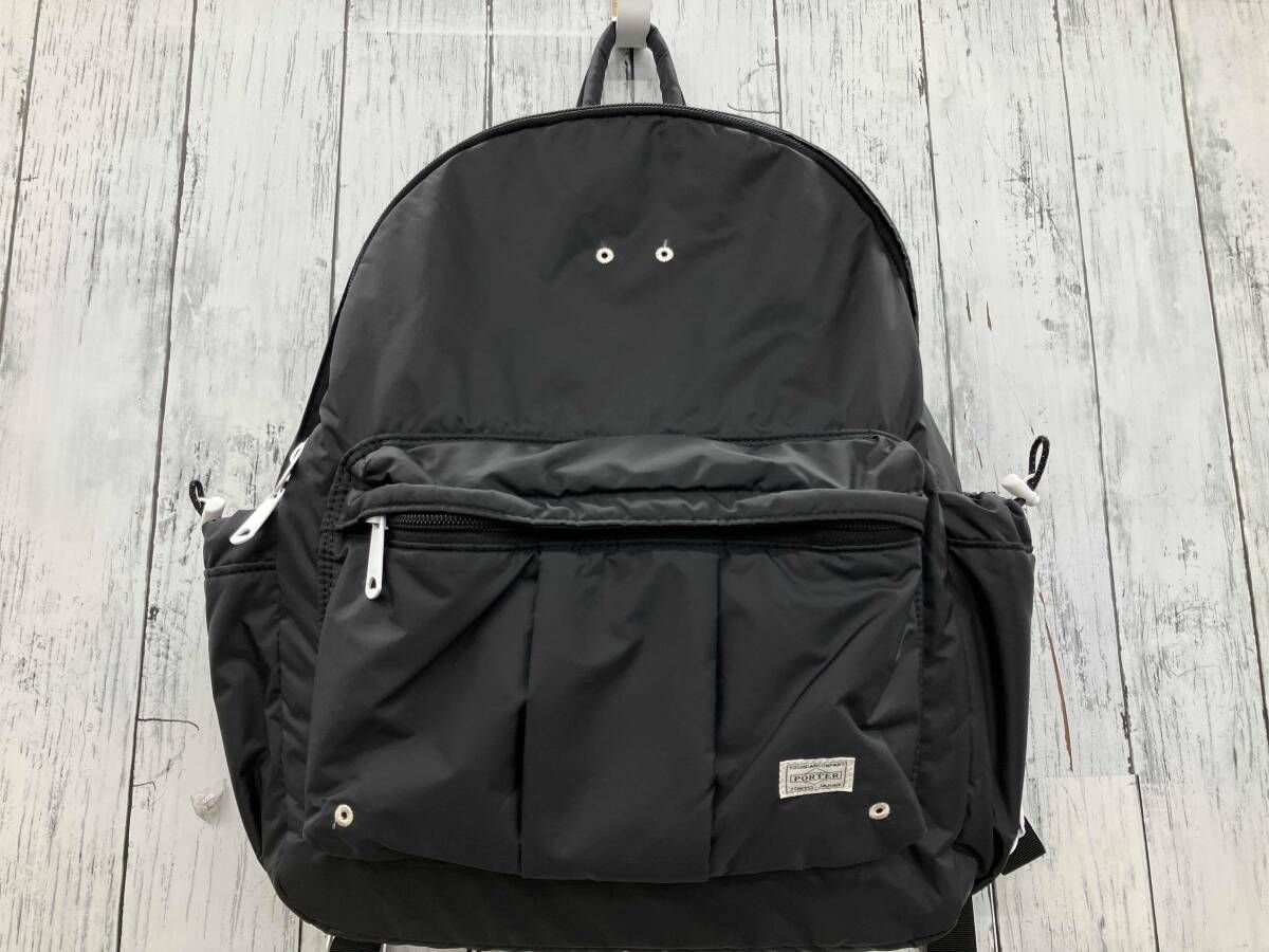 レア　PORTER ポーター CUEキューリュックブラック 吉田カバン　美品 PORTER 吉田かばん CUE ポーター キュー ナイロン リュック ブラック