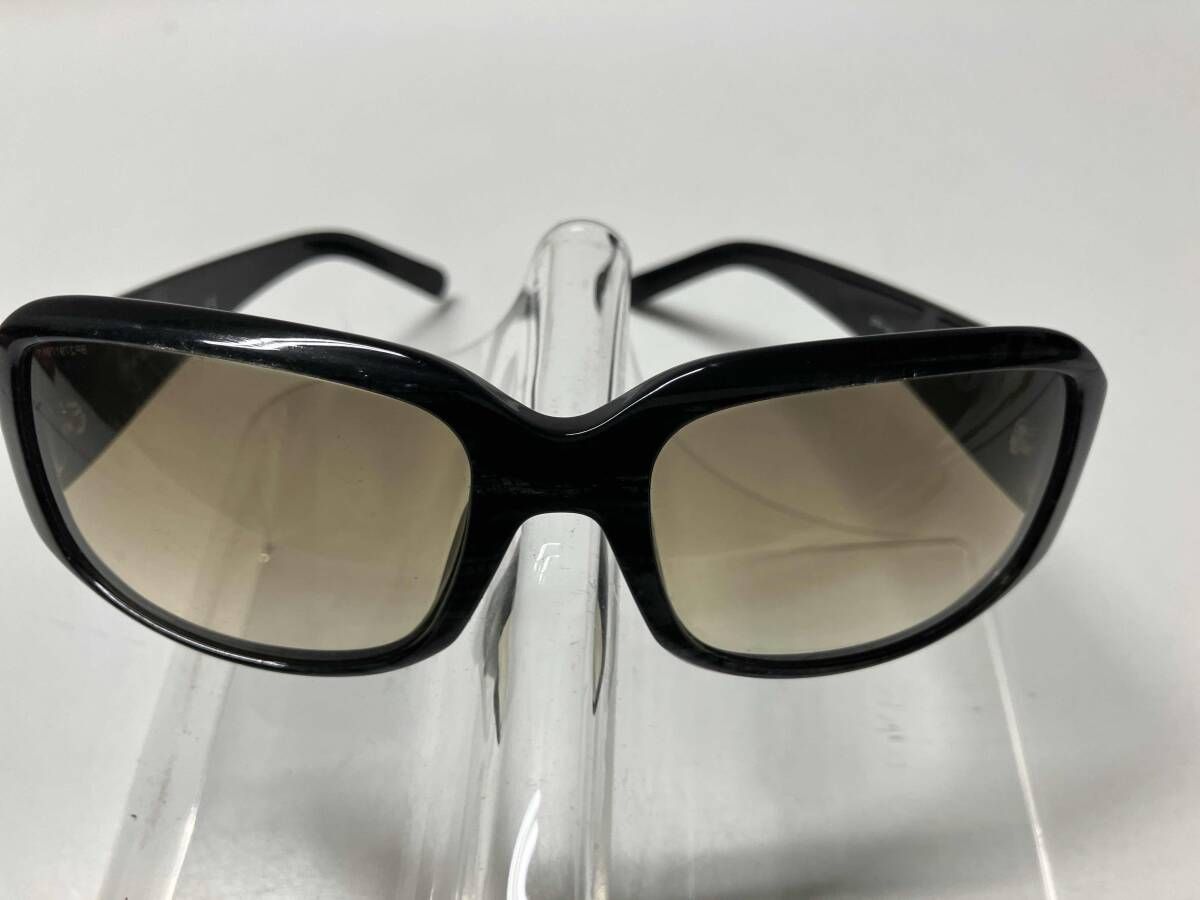 PRADA サングラス 56ロ18 130 ブラック×カーキレンズ 7BR-3M1