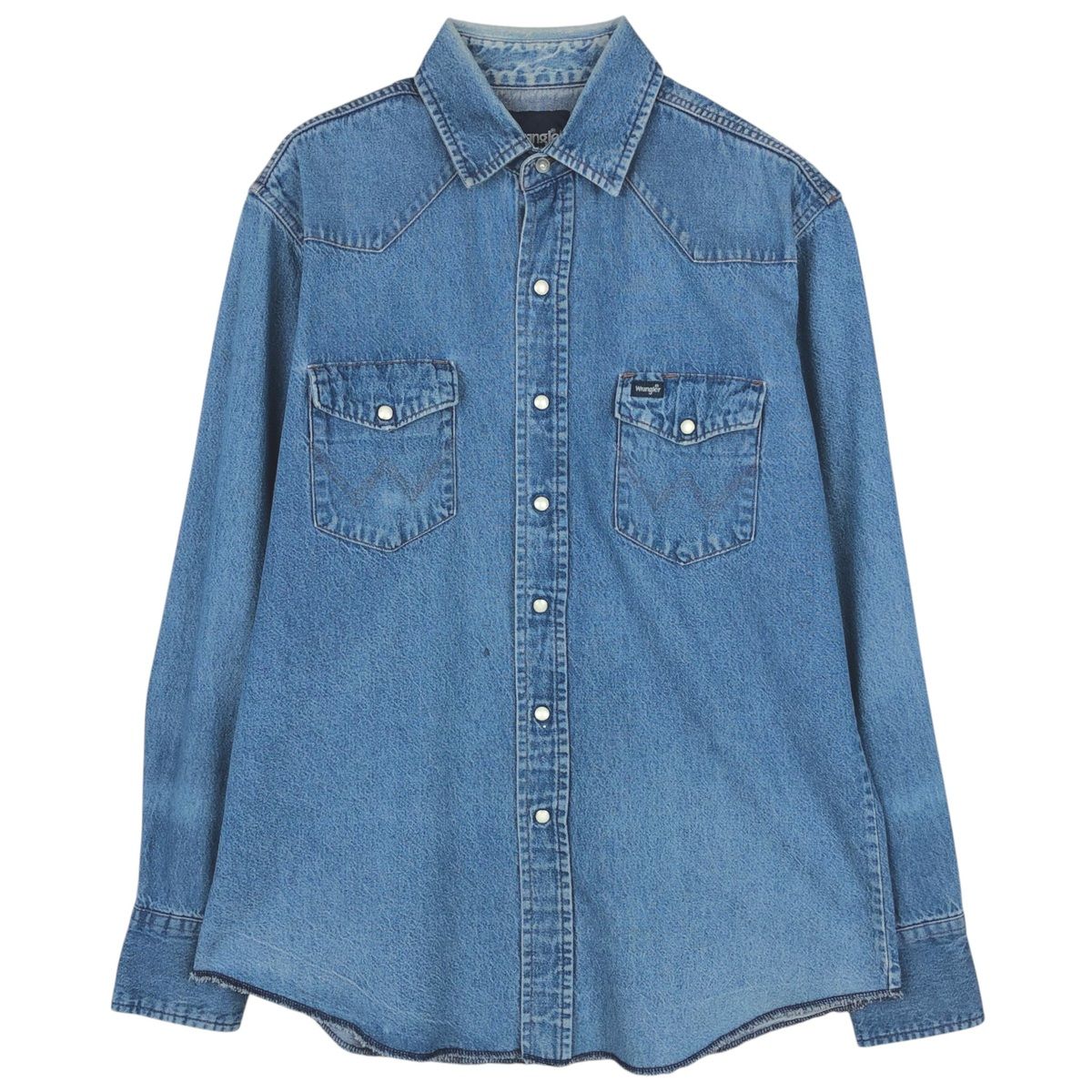 古着 90年代 ラングラー Wrangler 長袖 デニムウエスタンシャツ メンズL相当/eaa649292