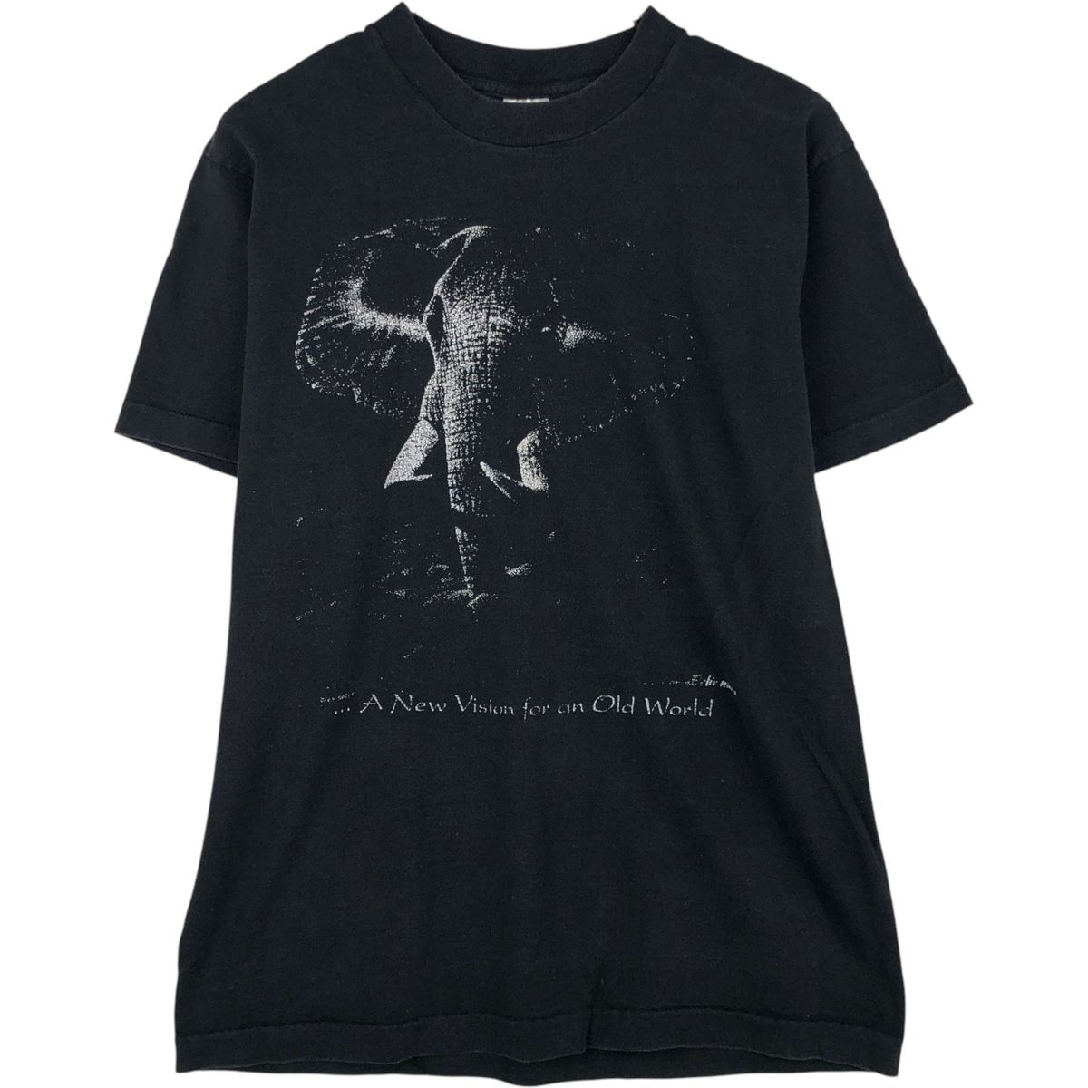 古着 90年代 フルーツオブザルーム FRUIT OF THE LOOM 像柄 アニマルTシャツ USA製 メンズM相当 ヴィンテージ/eaa649631