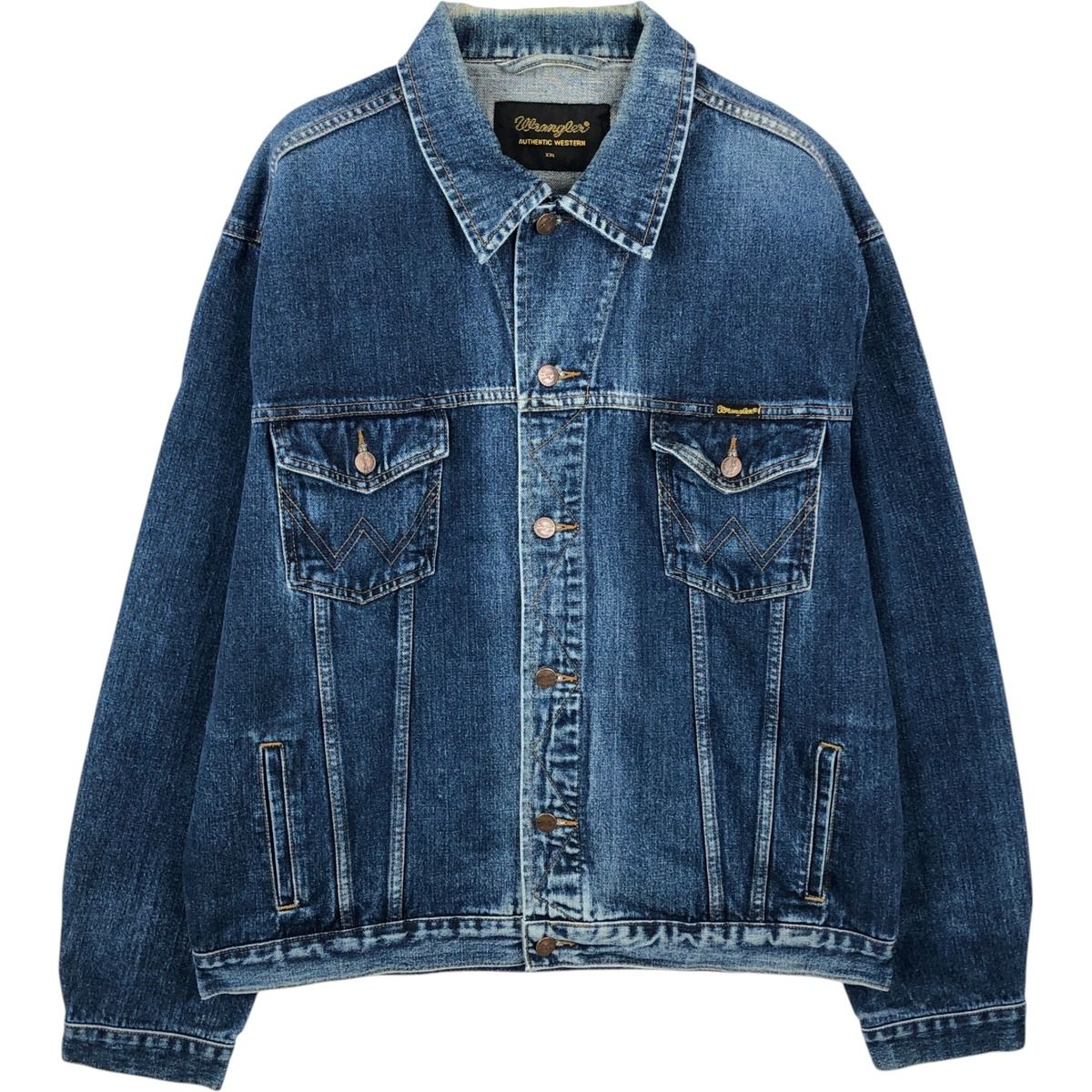古着 ラングラー Wrangler AUTHENTIC WESTERN デニムジャケット Gジャン メンズXXL相当/eaa649050