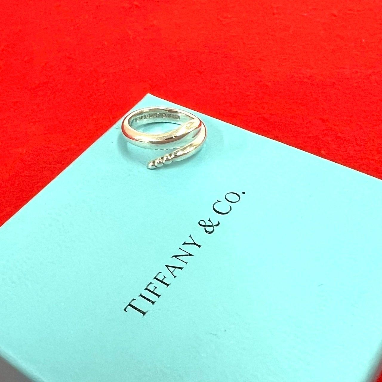 極 美品 TIFFANY&Co. ティファニー ヴィンテージ スネーク リング