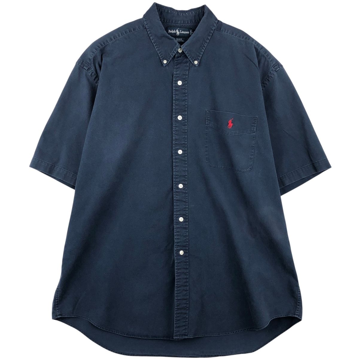 古着 ラルフローレン Ralph Lauren BLAKE 半袖 ボタンダウンシャツ メンズXL相当/eaa641043