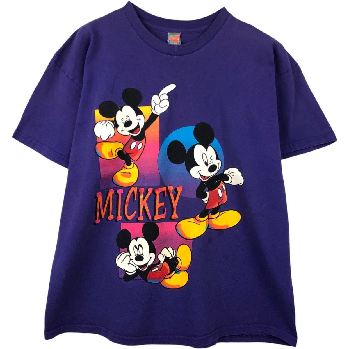 古着 Mickey Unlimited MICKEY MOUSE ミッキーマウス キャラクタープリントTシャツ メンズL相当/eaa648202
