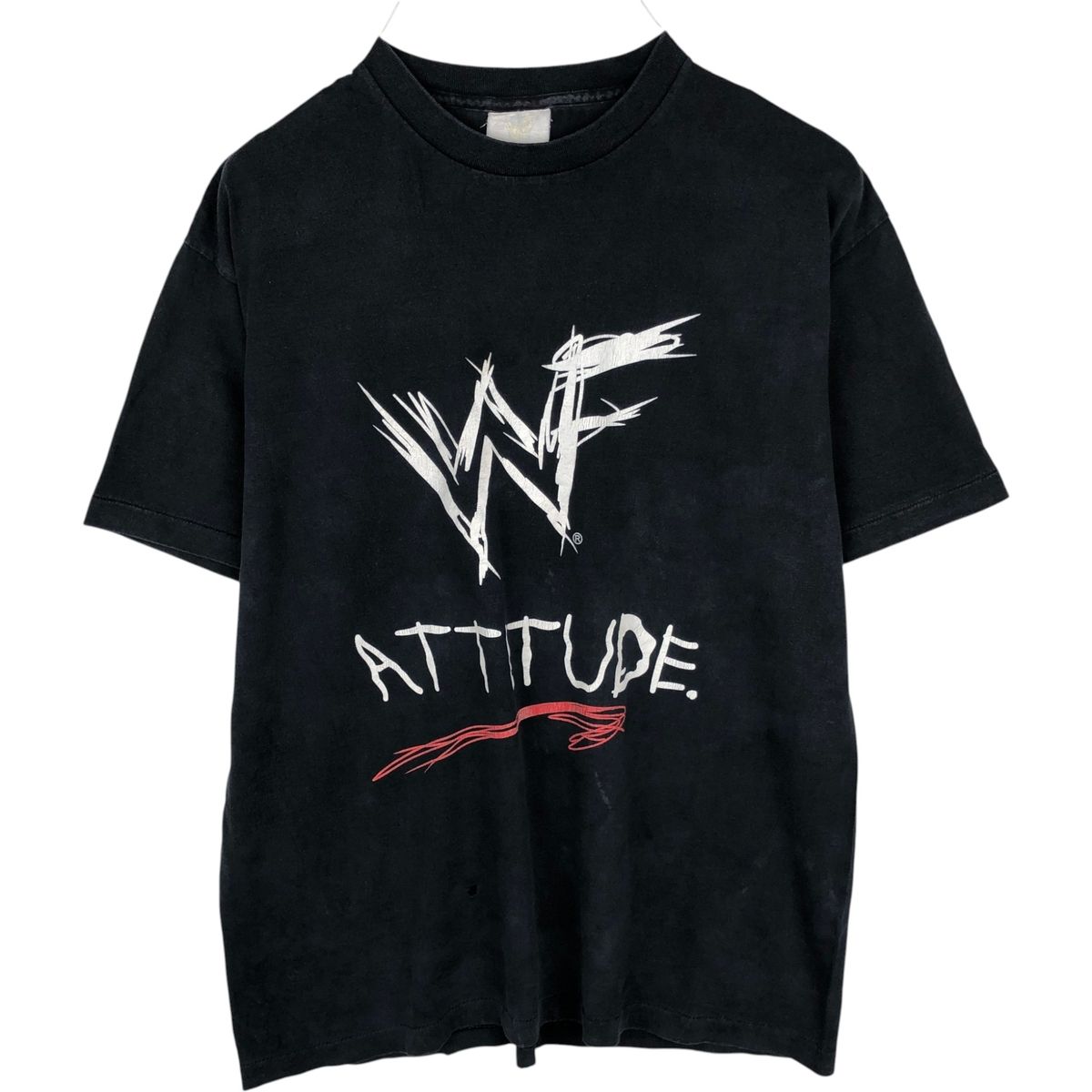 古着 90年代 WWF ATTITUDE プロレス スポーツプリントTシャツ メンズL相当/eaa649511