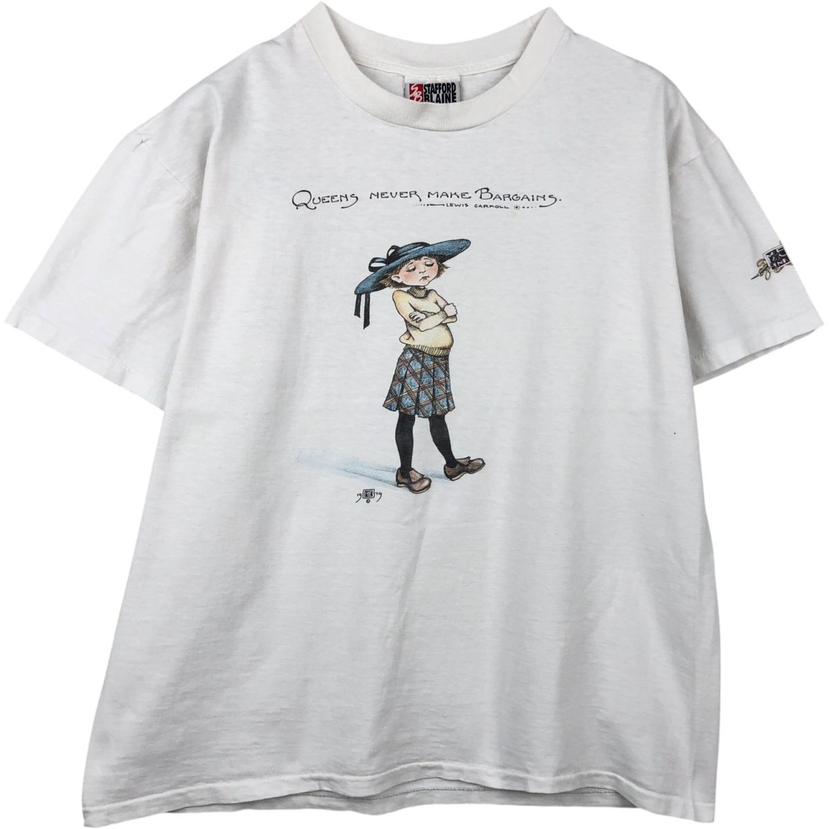 古着 90年代 STAFFORD BLAINE アートTシャツ USA製 メンズXL相当 ヴィンテージ/eaa649682