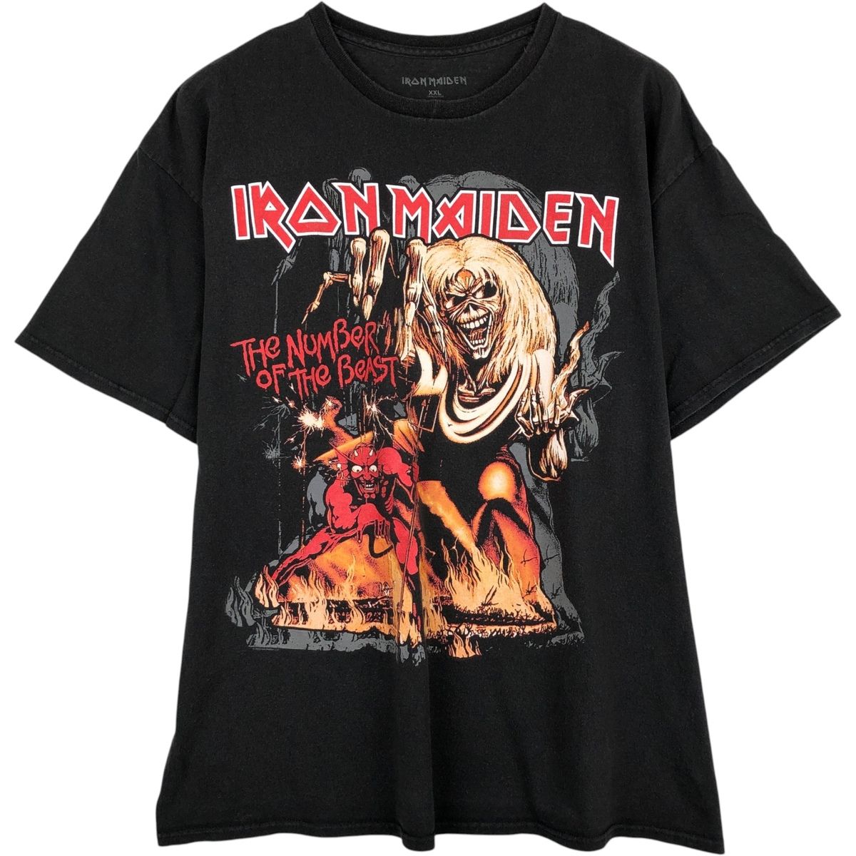 古着 IRON MAIDEN アイアンメイデン バンドTシャツ バンT メンズXXL 