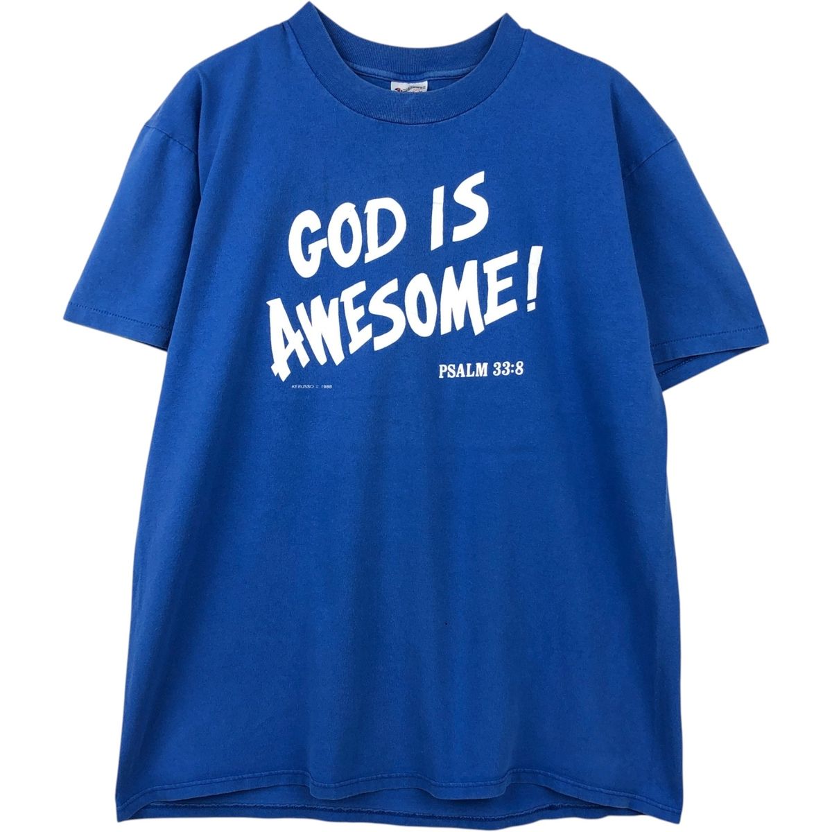 古着 80年代 Stedman メッセージプリントTシャツ USA製 メンズL相当 ヴィンテージ/eaa649664
