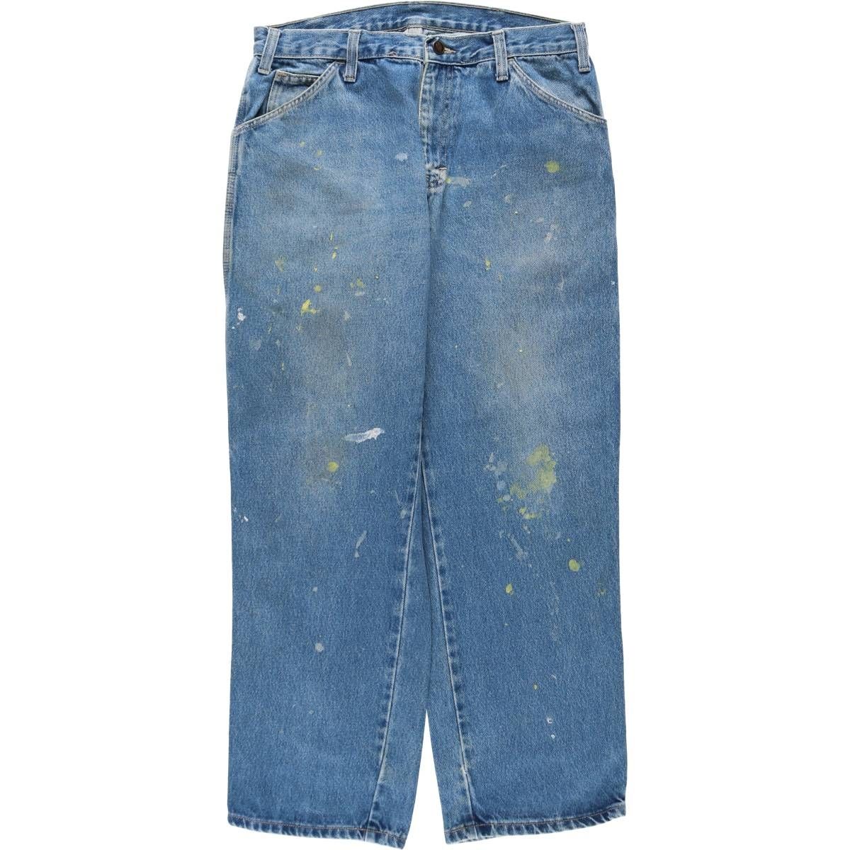 古着 ディッキーズ Dickies Relaxed Fit ペイント デニムペインターパンツ メンズw32相当/eaa649410