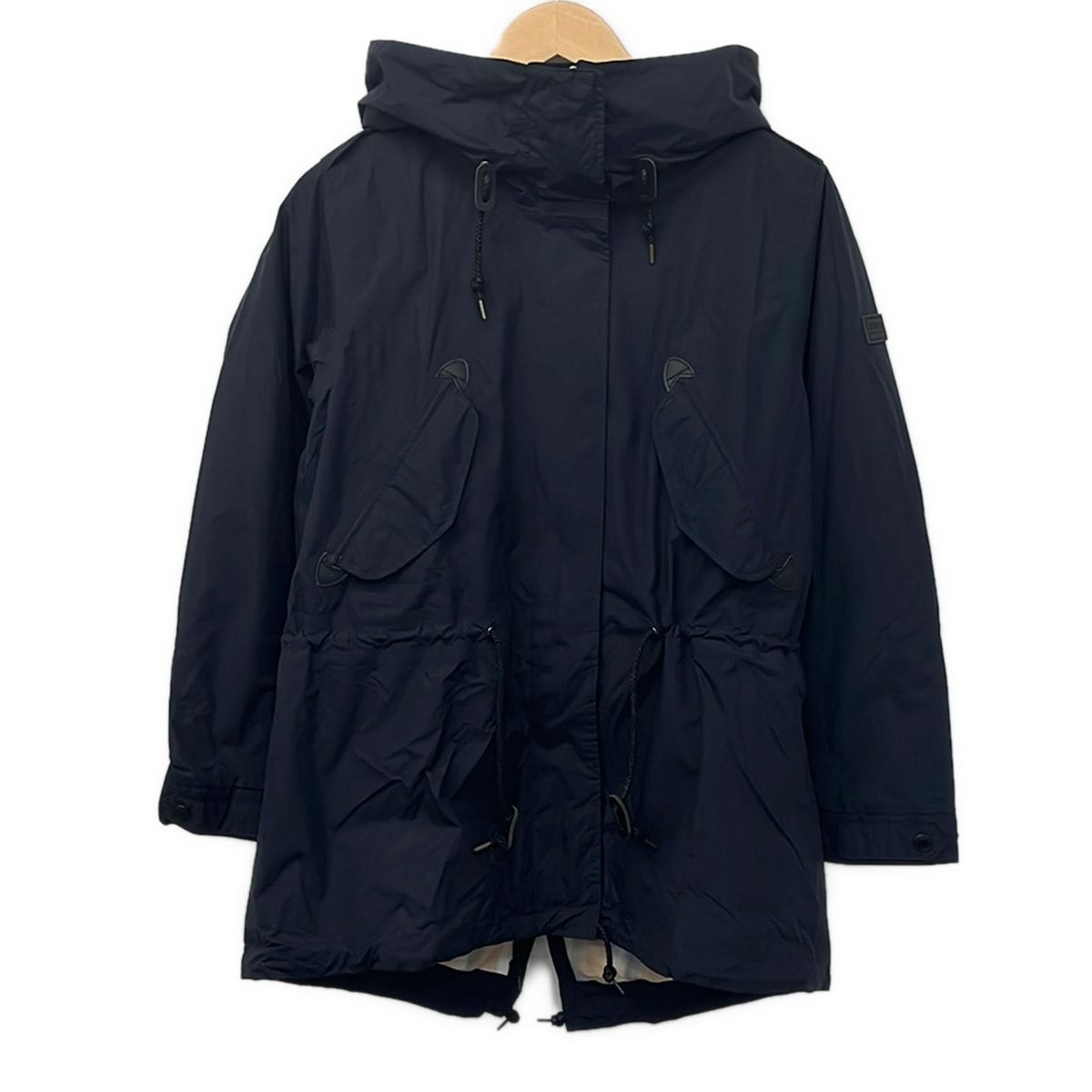 AIGLE(エーグル) コート サイズS レディース美品 - ネイビー 長袖/春/秋