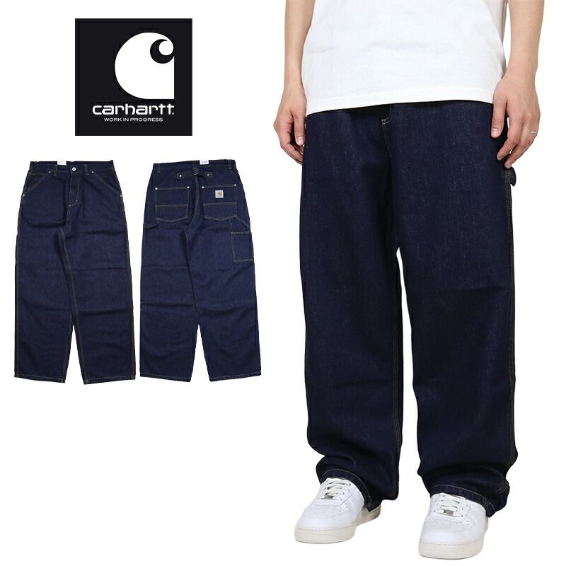 カーハートWIP パンツ Carhartt WIP デニムパンツ ジーンズ Gパン ワークパンツ ペインターパンツ ワンウォッシュ ストレート メンズ ブランド 大きいサイズ おしゃれ おすすめ 人気 carhartt207 ブルー S M L XL