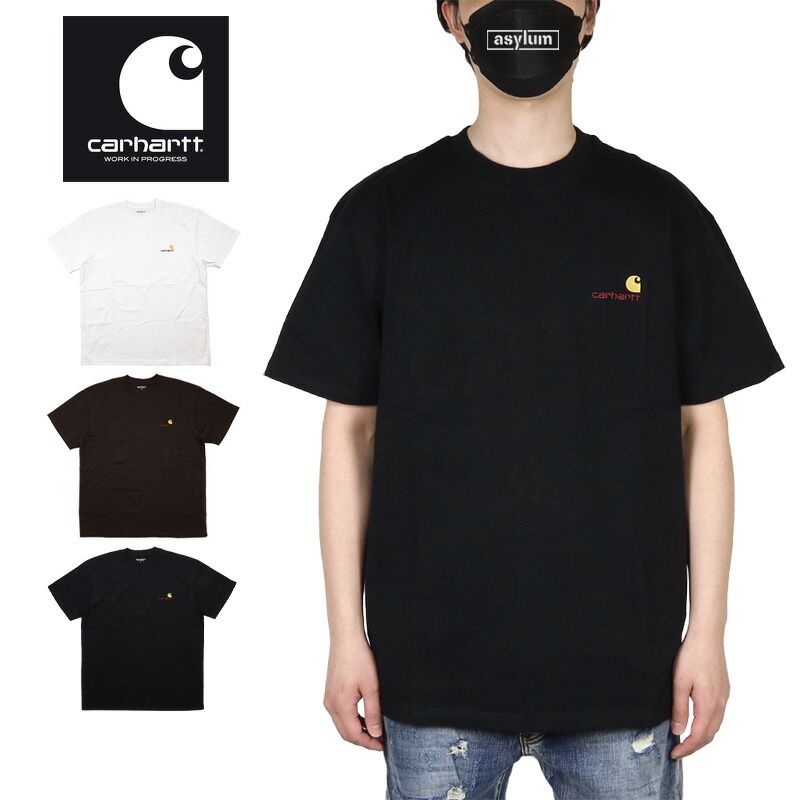 カーハート WIP Tシャツ CARHARTT WIP 半袖Tシャツ メンズ レディース ブランド 大きいサイズ おしゃれ おすすめ 人気 綿100% 白 carhartt152 ホワイト ブラック ブラウン S M L XL XXL