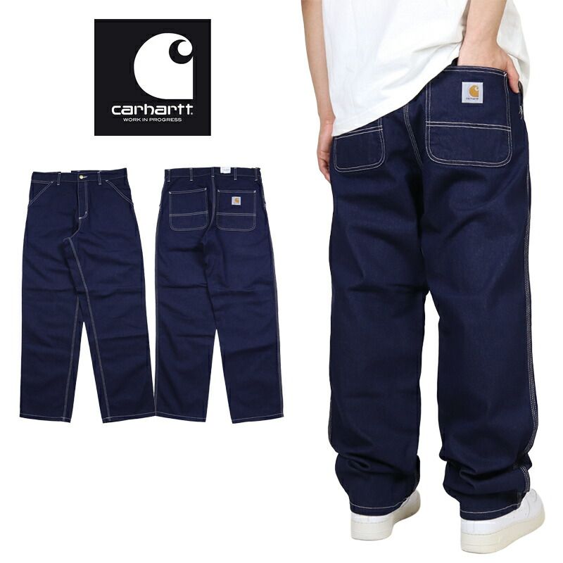 カーハート WIP デニム CARHARTT WIP デニムパンツ ジーンズ ワイドパンツ 太め ゆったり メンズ ストリート ブランド おしゃれ 大きい 春 夏 秋 冬 おすすめ 人気 carhartt202 ブルー 30 32 34 36