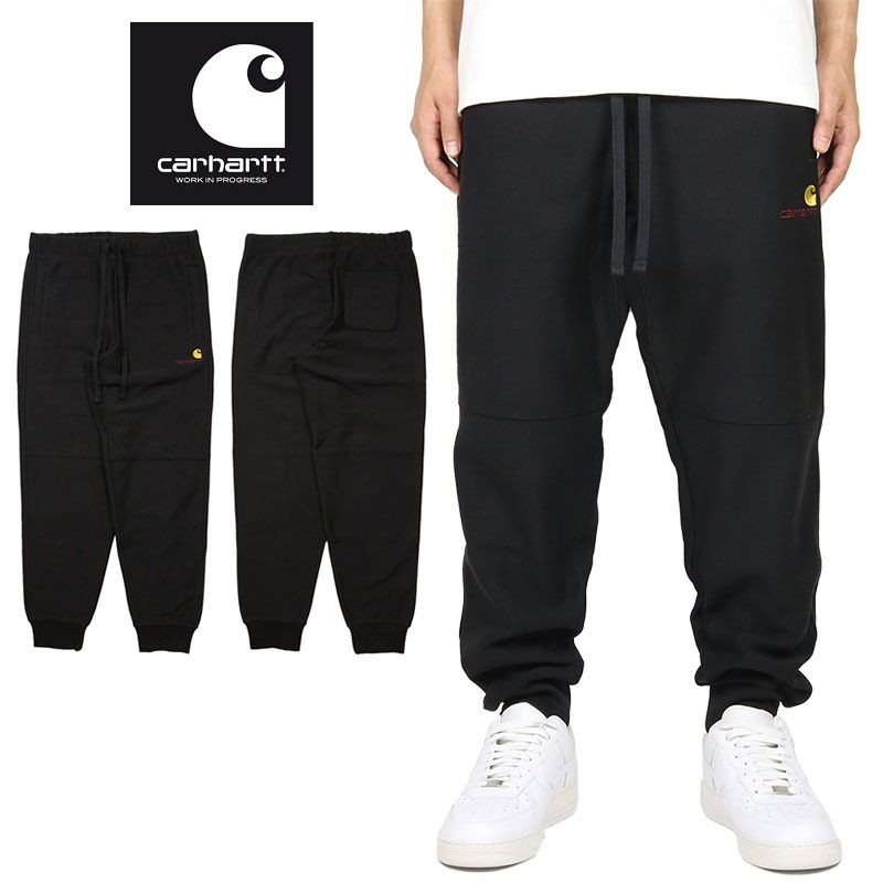 カーハート WIP スウェットパンツ CARHARTT WIP パンツ ジョガーパンツ ボトムス メンズ ブランド 大きいサイズ おしゃれ おすすめ かっこいい ストリート 人気 裏起毛 carhartt048 ブラック S M L XL