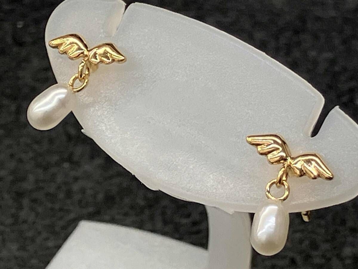 K18 イエローゴールド 総重量0.5g ピアス アクセサリー
