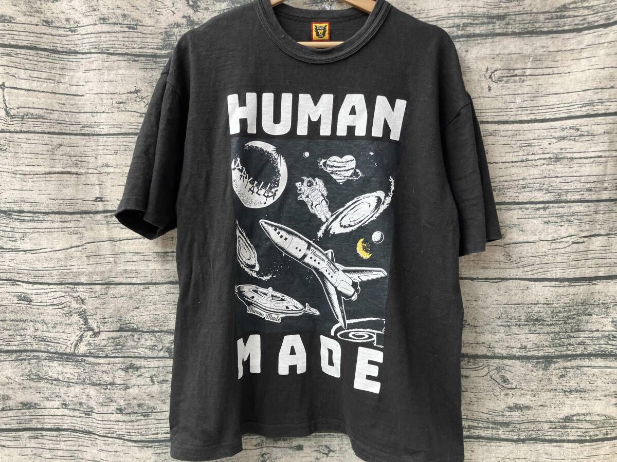 HUMAN MADE ヒューマンメイド 半袖Tシャツ 宇宙 Lサイズ