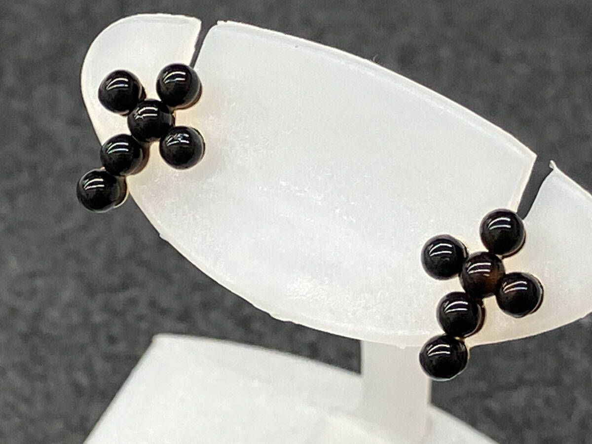 K18 イエローゴールド 総重量0.4g ピアス アクセサリー