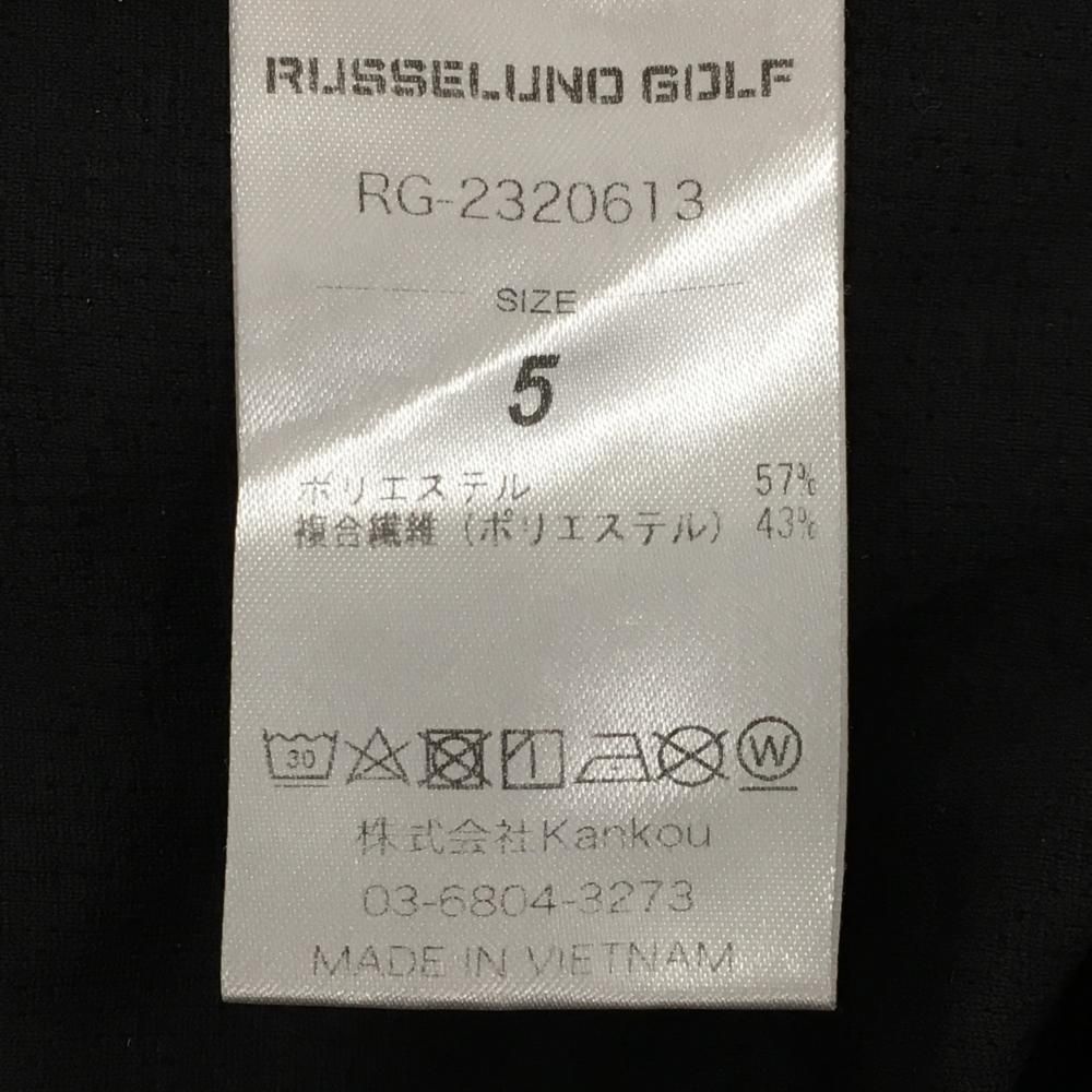超美品】ラッセルノゴルフ 半袖ハイネックシャツ グレー ルチャマスク