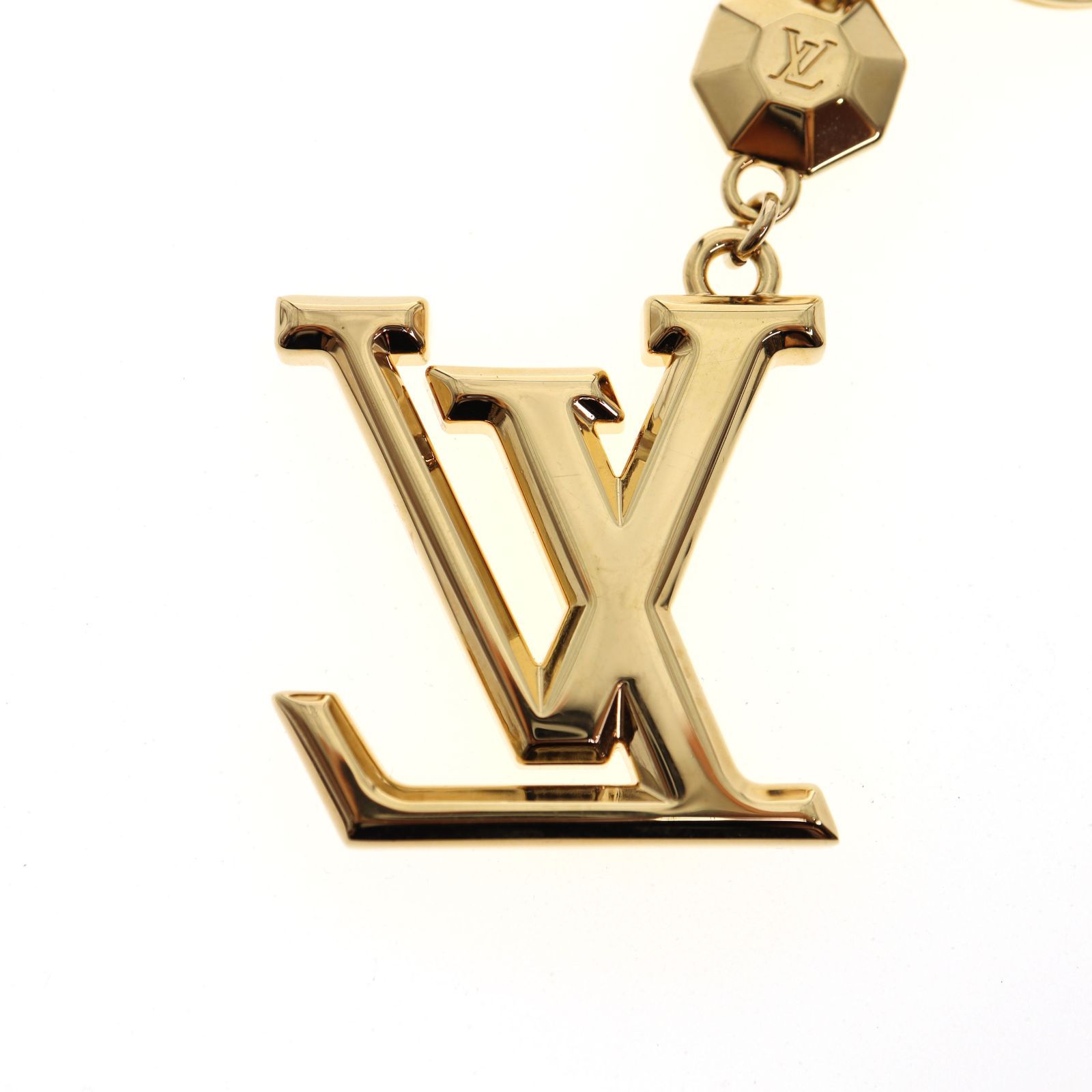 中古】LOUIS VUITTON ルイ・ヴィトン M65216 キーホルダー・LV