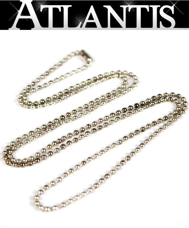 CHROME HEARTS 新宿店 クロムハーツ ボールチェーン ネックレス 76cm メンズ シルバー SV925 31155