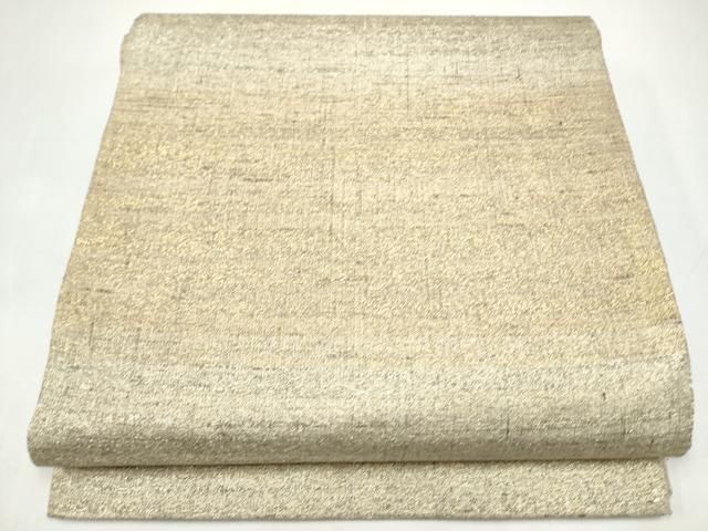 平和屋着物●桝屋高尾　(ねん金綴錦)　全通柄袋帯　段霞文　金糸　正絹　逸品　CABI8978hy