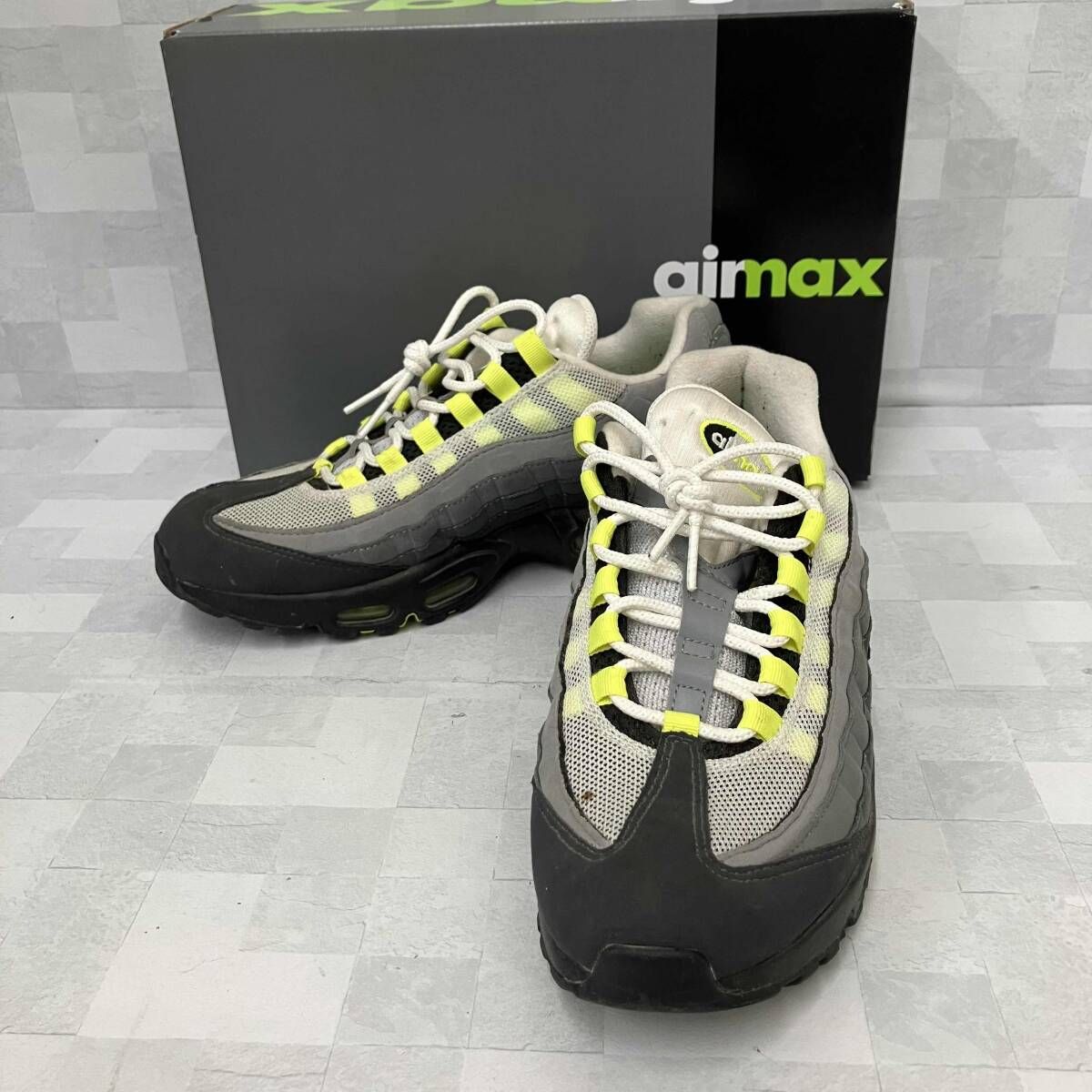NIKE ナイキ CT689-001 スニーカー AIR MAX 95 OG YELLOW GRADA 箱有り グレー 27cm