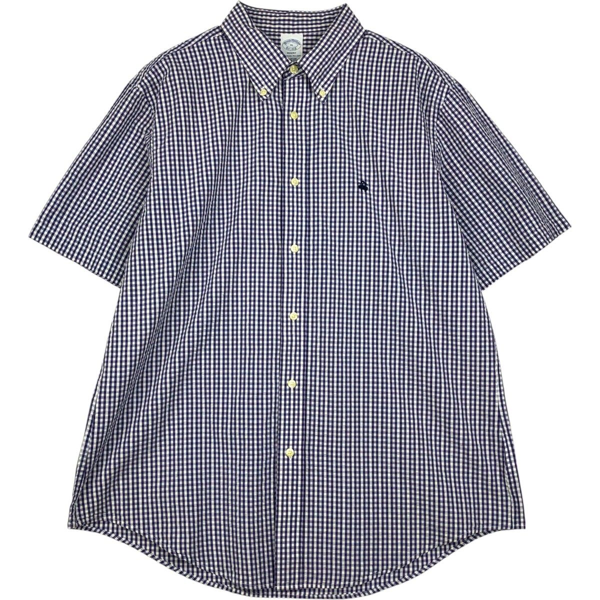 古着 ブルックスブラザーズ Brooks Brothers Est.1818 REGENT ギンガムチェック シアサッカー 半袖 ボタンダウン/eaa623293 6,103円