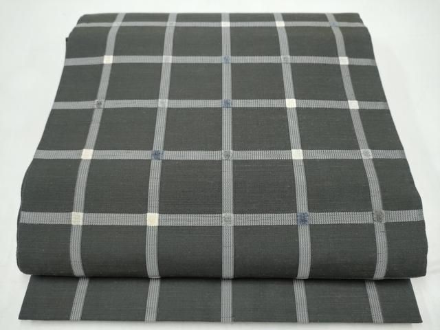 平和屋着物●太鼓柄袋帯　紬地　モール織　吉野間道　正絹　逸品　CABI9072hy