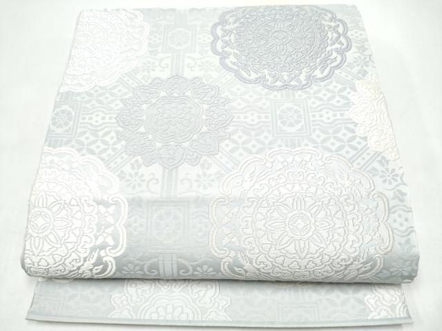 平和屋着物●六通柄袋帯　唐織　正倉院花文　正絹　逸品　CABI9081hy