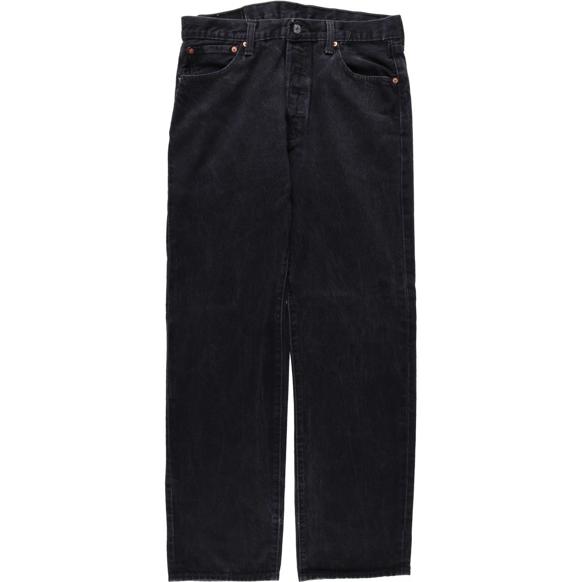 古着 リーバイス Levi's 501 ブラックデニム ストレートデニムパンツ メンズw34相当/eaa622459
