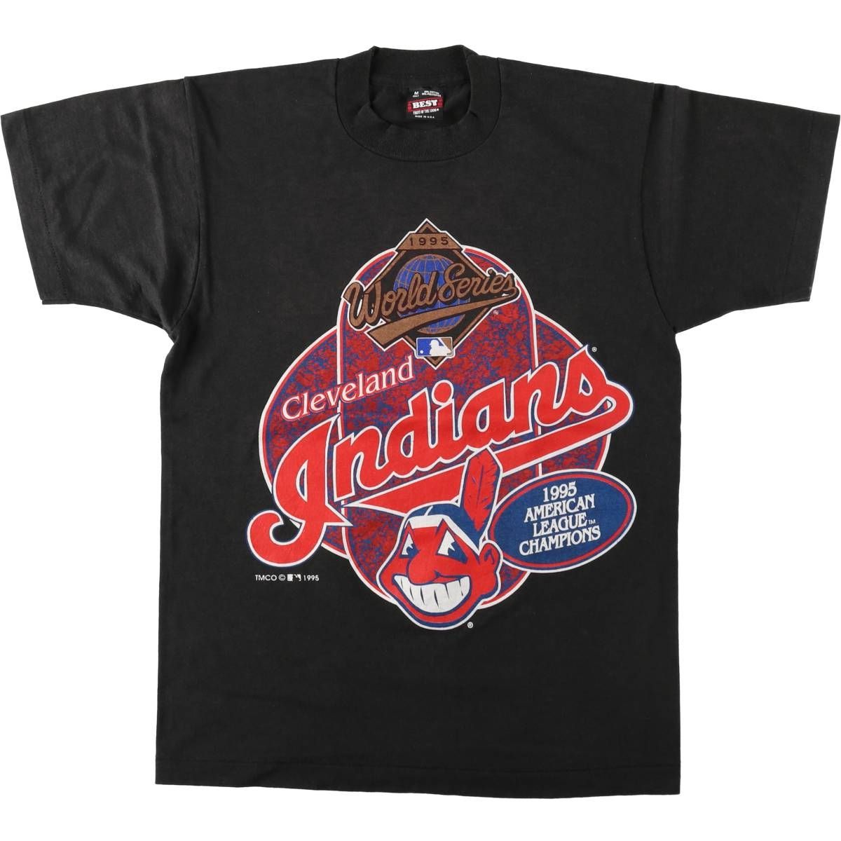 古着 90年代 フルーツオブザルーム FRUIT OF THE LOOM MLB CLEVELAND 
