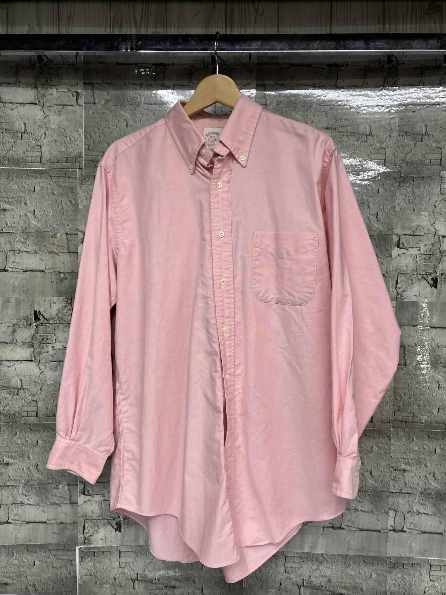 ピンク Brooks Brothers 長袖シャツ USA製 7ボタン pink