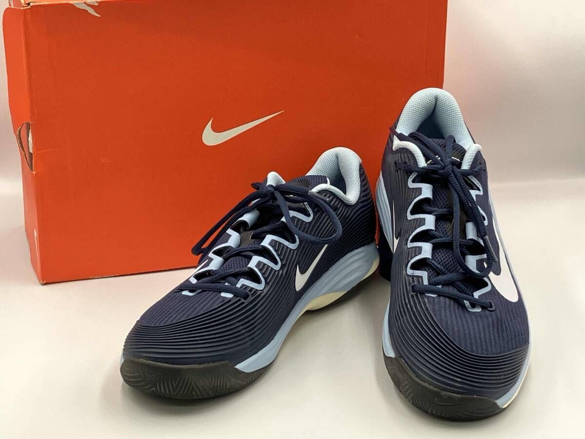 NIKE ナイキ M ZOOM VAPOR 12 HC FV5552-402 スニーカー 27cm ネイビー ライトブルー