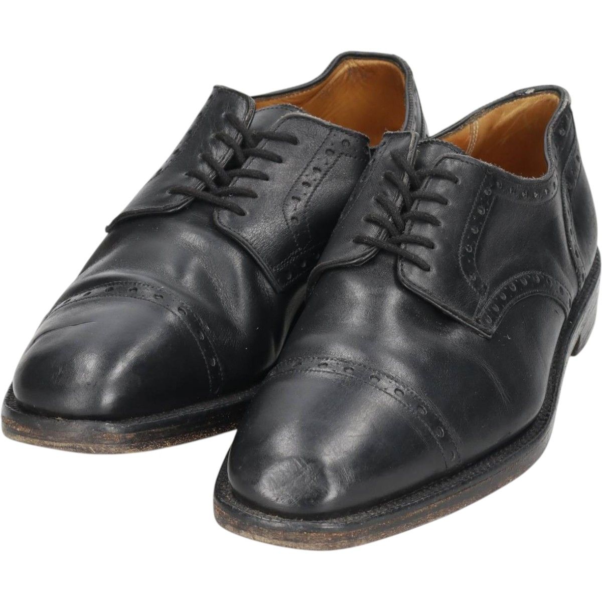古着 グレンソン GRENSON footmaster ストレートチップシューズ 英国製
