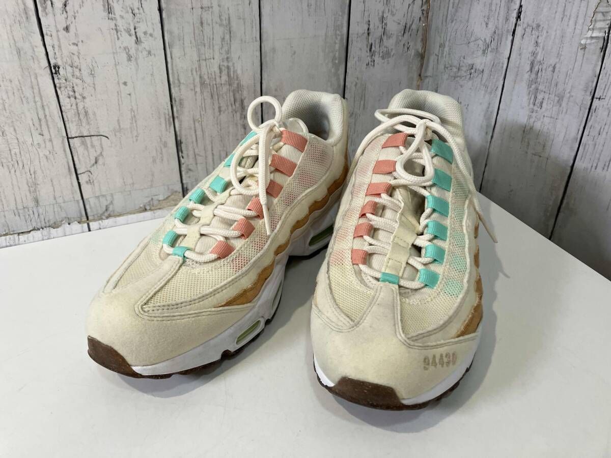 NIKE ナイキ スニーカー CZ0154-100 AIR MAX 95 NRGCOCONUT MILK/GREEN GLOW エアマックス ココナッツミルク グリーングロー