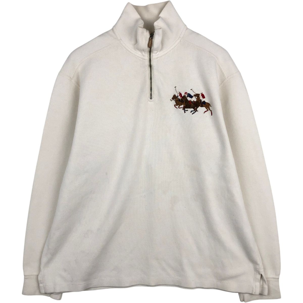 古着 ラルフローレン Ralph Lauren POLO by Ralph Lauren ハーフジップスウェットシャツ トレーナー メンズL相当/eaa647709