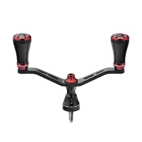 ゴメクサス FY98 リールハンドル カーボン製 シマノ (Shimano) スピニングリール対応 ダブルハンドル ソアレ ヴァンフォード ツインパワー 交換 98mm ハンドルノブ付き イカ アジング エギング ライトゲーム 左右兼用mt