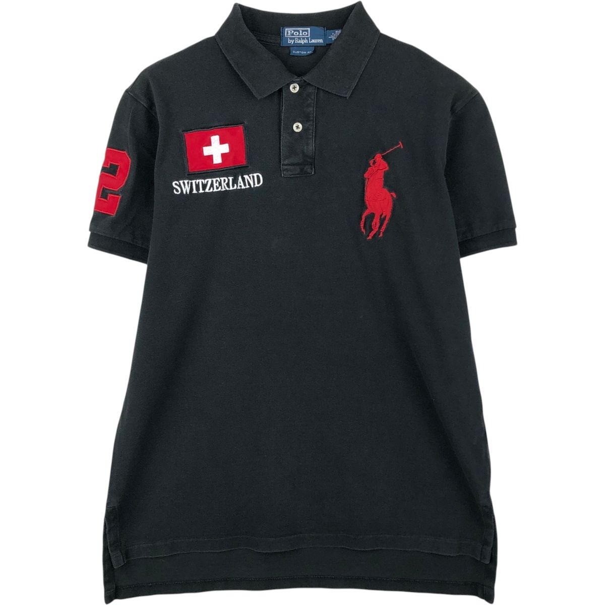 古着 ラルフローレン Ralph Lauren POLO by Ralph Lauren CUSTOM FIT ビッグポニー 半袖 ポロシャツ メンズL相当/eaa622193