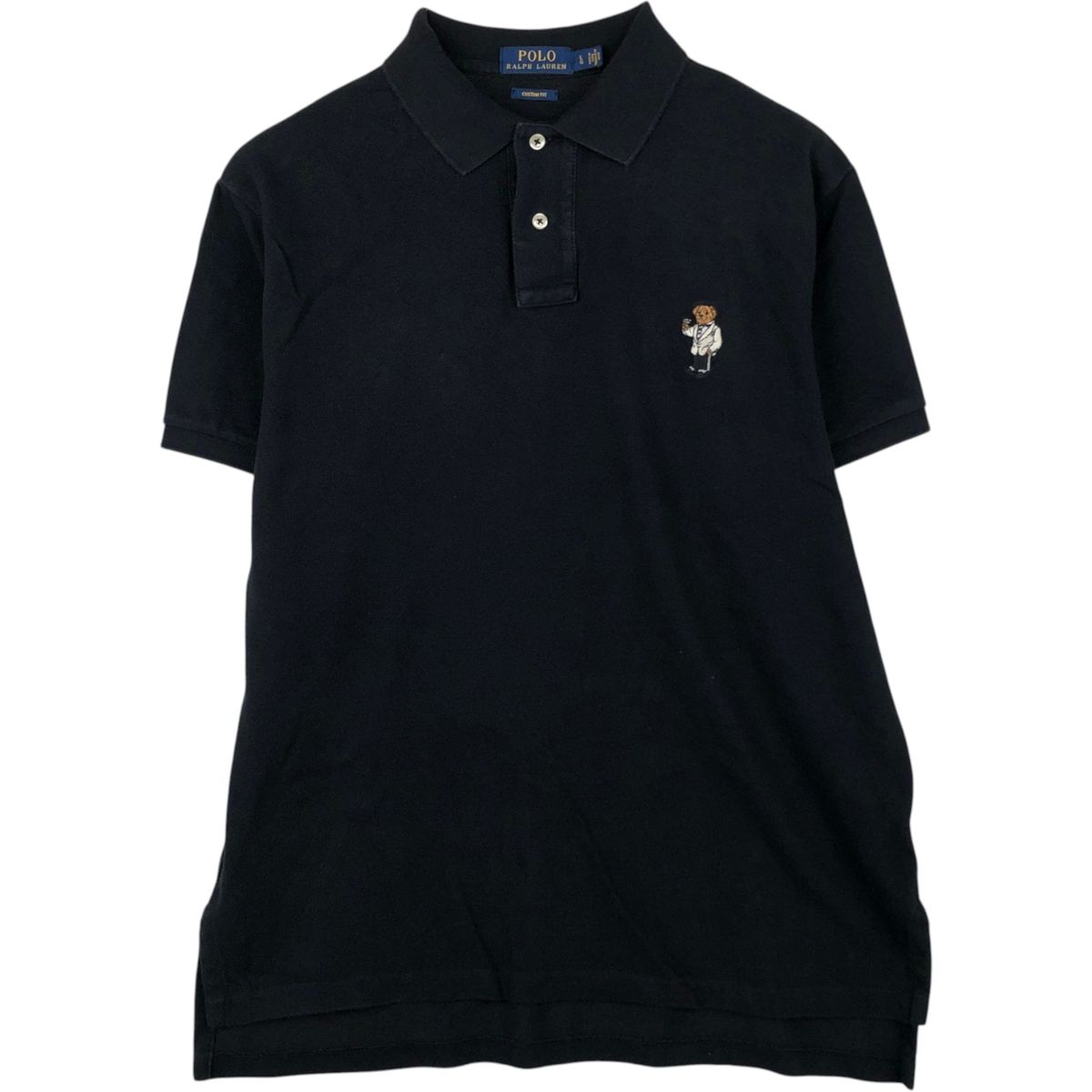 古着 ラルフローレン Ralph Lauren POLO RALPH LAUREN CUSTOM FIT ポロベア 半袖 ポロシャツ メンズL相当/eaa622198