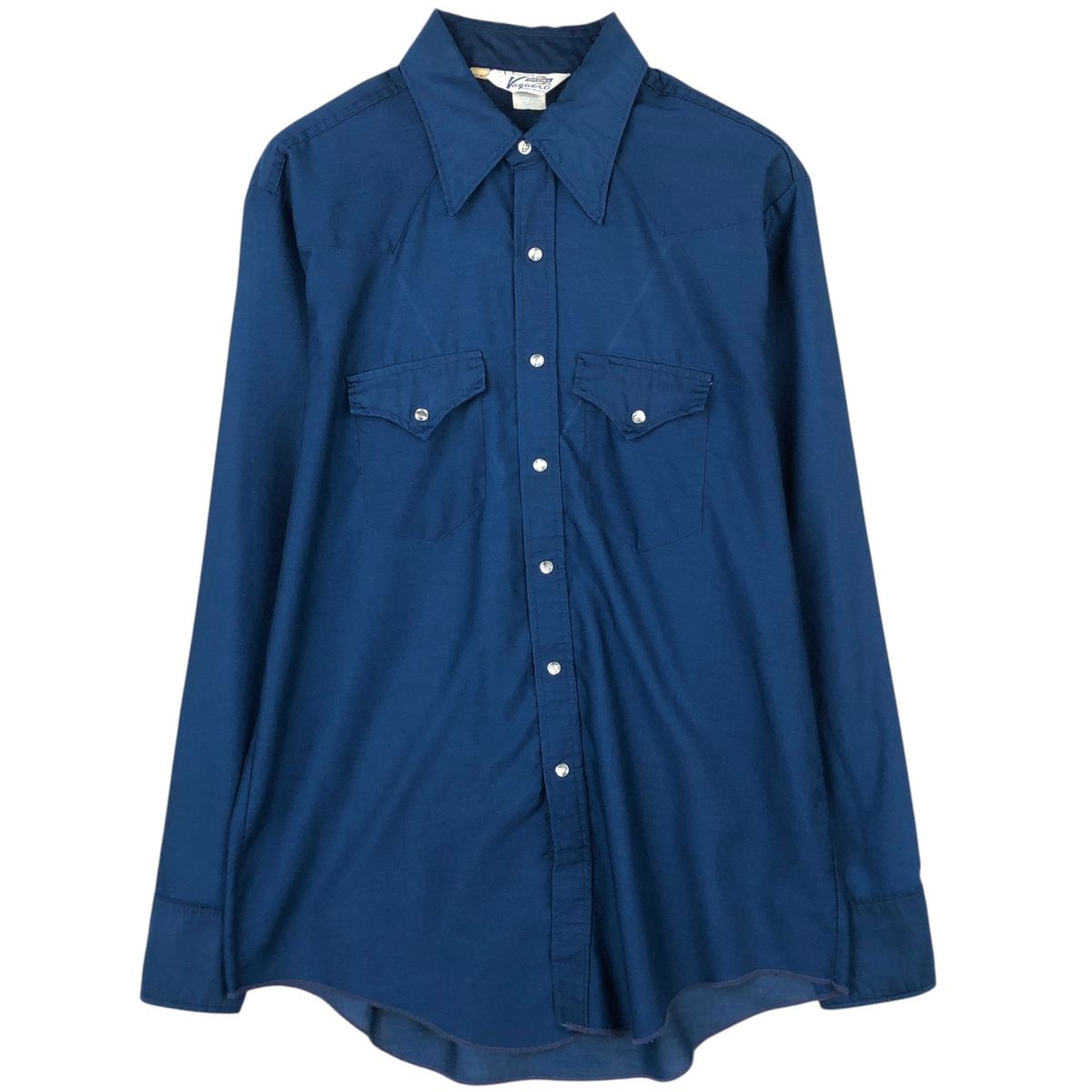 古着 70年代 ディッキーズ Dickies Vaguero 長袖 ウエスタンシャツ USA製 メンズXL相当 ヴィンテージ/eaa622304