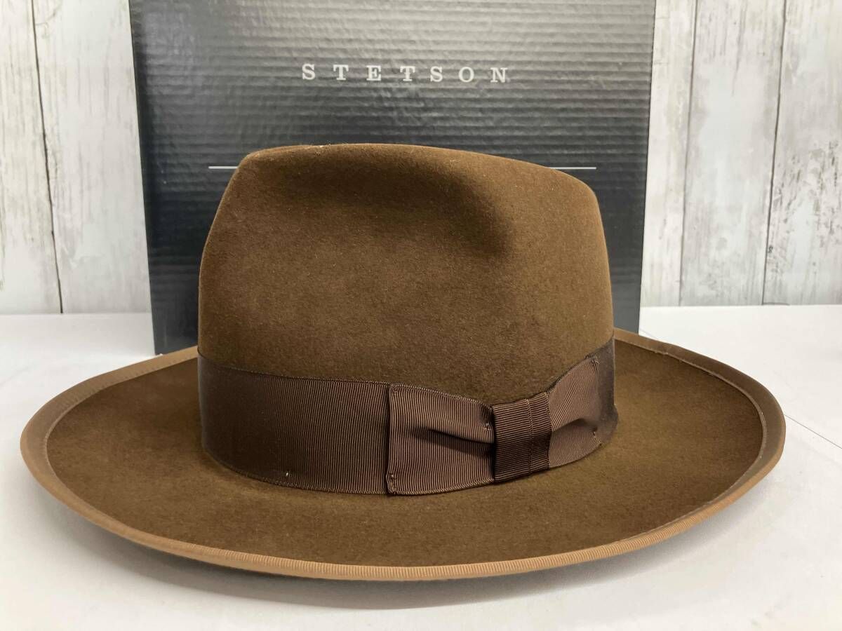 【箱付き】STETSON HATS WHIPPET REPRO ステットソン ウィペット リプロ ST203 ハット ブラウン USA製