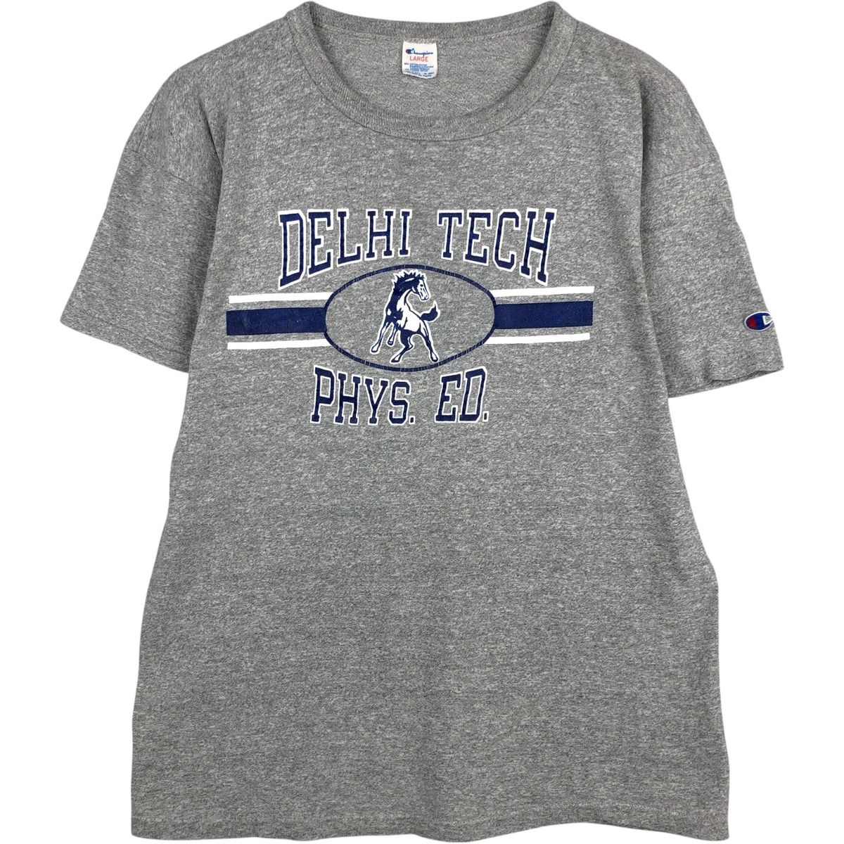 古着 80年代 チャンピオン Champion トリコタグ 88/12 ハチハチワンツーボディー 杢グレー 霜降り プリントTシャツ USA製/eaa623130