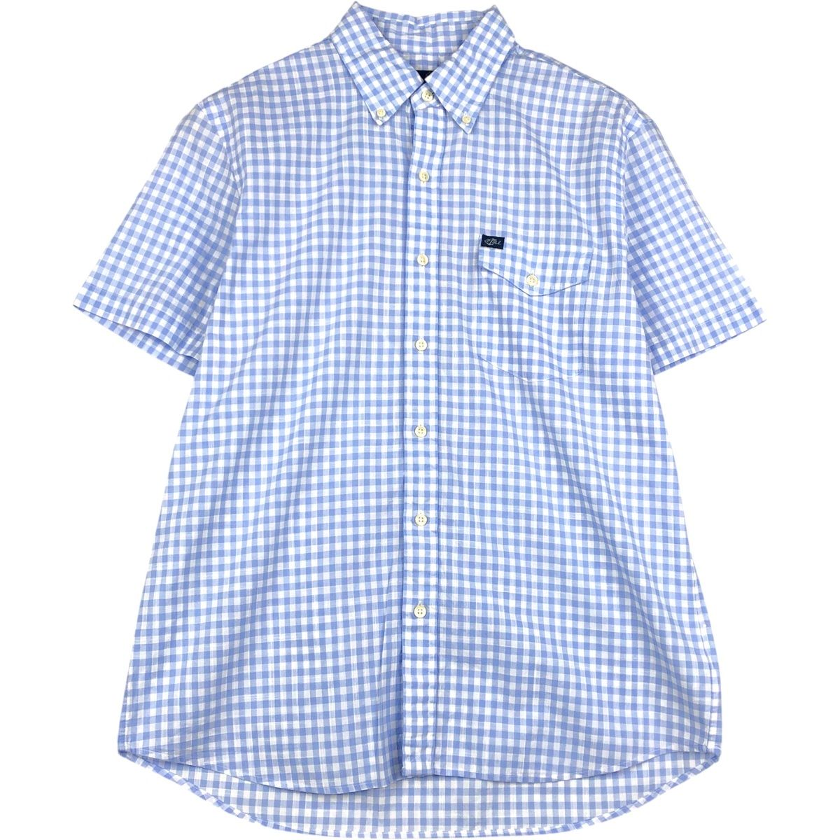 古着 ラルフローレン Ralph Lauren CLASSIC FIT 半袖 ボタンダウン チェックシャツ メンズM相当/eaa623651